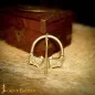 Broche penannulaire viking en laiton massif pur, fermoir de cape fonctionnel