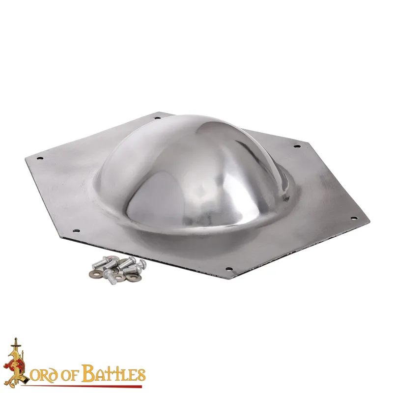 Umbo romain pour bouclier Scutum rectangulaire Acier 1.6mm.
