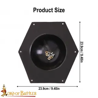 Umbo romain pour bouclier Scutum rectangulaire Acier 1.6mm.