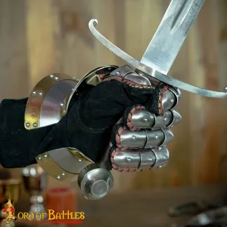 gantelet XIVé en acier 1.6mm