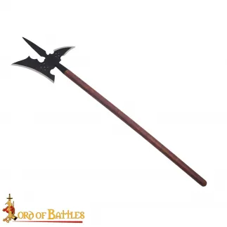 hallebarde médiévale forgée à la main, lame en acier à haute teneur en carbone