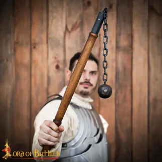 Fléau médiéval à une seule boule