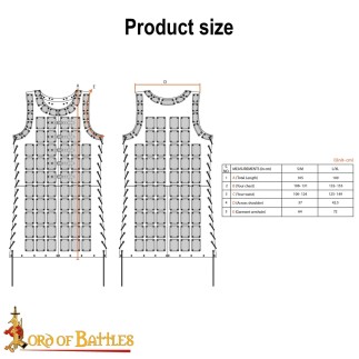 La veste Runestone Ravager en cuir véritable, armure en écailles