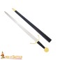 Épée de collection médiévale Édouard III forgée à la main avec fourreau en cuir