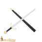 Épée de collection médiévale Édouard III forgée à la main avec fourreau en cuir