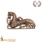 Broche en forme de cheval viking des IXe et Xe siècles, bronze coulé à la cire perdue