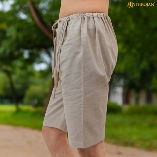 Culotte médiévale en lin, sous-vêtements historiques pour hommes,
