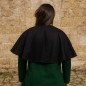 Cape courte médiévale et Renaissance en laine pour costumes de GN, de théâtre, de scène.