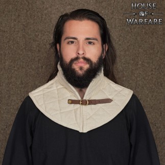 Collerette matelasser d'armement matelassé médiéval | Protection du cou et des épaules en coton 2 couches