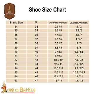 Bottes médiévale en cuir fabriquées à la main