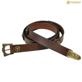 Ceinture médiévale viking Mythrojan avec décoration