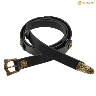 Ceinture médiévale viking Mythrojan avec décoration