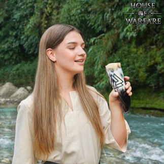 Corne à boire authentique Viking Valknut 300 ml