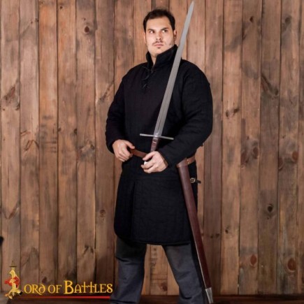 Epée médiévale – Lame en acier trempé et fourreau en cuir