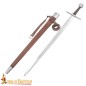 Epée médiévale – Lame en acier trempé et fourreau en cuir