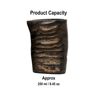 Ensemble de 2 verres à liqueur médiévaux en corne de viking, fabriqués à la main en véritable corne de buffle.