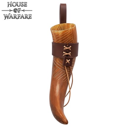 Corne de vache décorative avec support