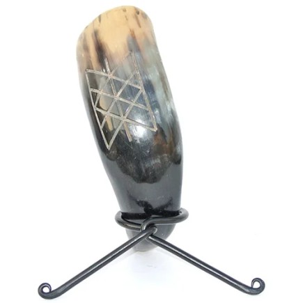 Corne à boire authentique Web-of-Wyrd, vendu sans son support