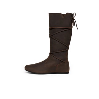 Bottes viking "Ole" en cuir nubuck