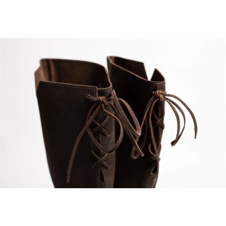 Bottes viking "Ole" en cuir nubuck