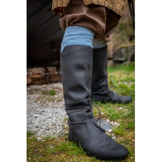 Bottes viking "Ole" en cuir nubuck