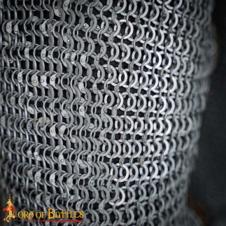 Jambières en cotte de mailles – Anneau rond riveté de 10 mm – Calibre 16, aluminium