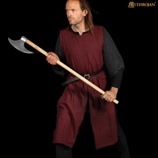 Tabard médiéval en coton du XIVe siècle – Surcot viking, normand et du haut Moyen Âge