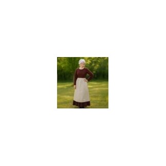 Tablier médiéval 100% coton, accessoire de costume historique pour costumes de paysans et de roturiers