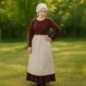 Tablier médiéval 100% coton, accessoire de costume historique pour costumes de paysans et de roturiers