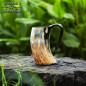 Chopine en corne véritable, style guerrier viking