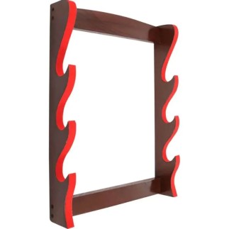 Support  en bois pour épée/hache à trois niveaux