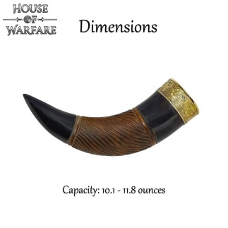 Corne à boire authentique de guerrier viking