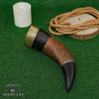 Corne à boire authentique de guerrier viking