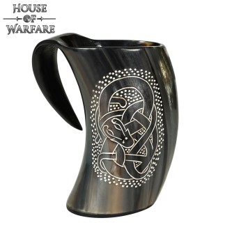 Véritable corne à boire viking médiévale, chope à bière