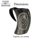 Véritable corne à boire viking médiévale, chope à bière