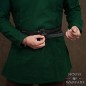 Ceinture double celtique en cuir noir