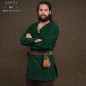 Ceinture double celtique en cuir marron