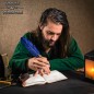 Carnet médiéval en cuir gravé avec pierre bleue – Journal artisanal avec fermoir en laiton Carnet médiéval en cuir gravé avec pierre bleue – Journal artisanal avec fermoir en laiton