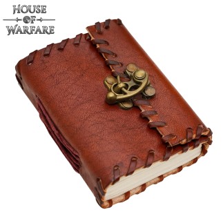 Carnet médiéval en cuir avec cadenas
