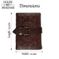 Carnet de poche vintage en cuir