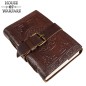 Carnet de poche vintage en cuir