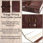 Carnet de poche vintage en cuir