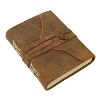 Carnet médiéval en cuir fait main