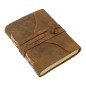 Carnet médiéval en cuir fait main