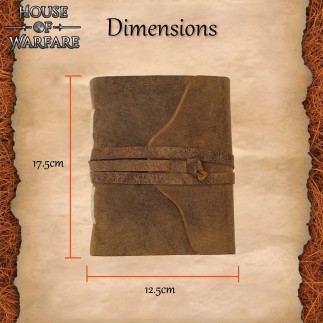 Carnet médiéval en cuir fait main