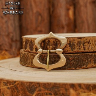 Boucle en laiton massif de la fin du Moyen Âge pour ceintures et sangles en cuir