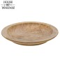 Assiette en bois massif véritable