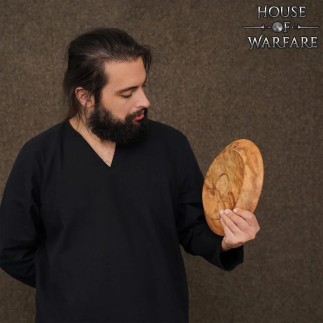 Assiette en bois massif véritable