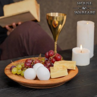 Assiette en bois massif véritable