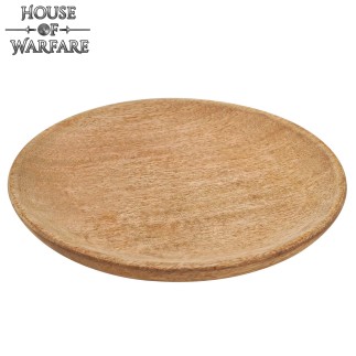 Assiette en bois massif véritable